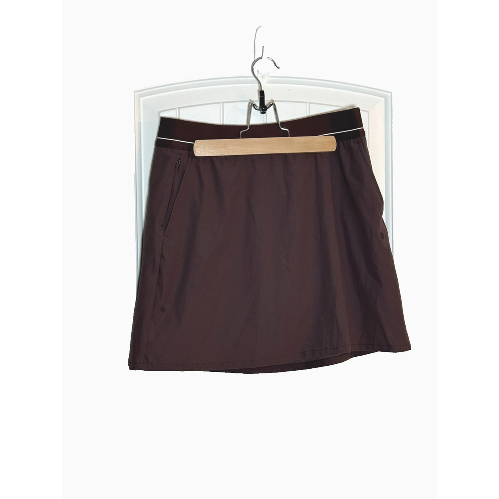 Soybu Women's Small Purple Skort With Shorts Under, Elastic Waist and Pockets